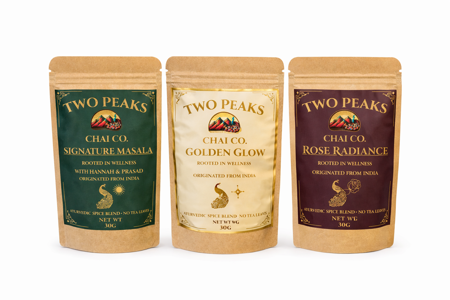 The Founder's Ritual: Full Experience Sampler Pack (Rose, Masala, & Golden)